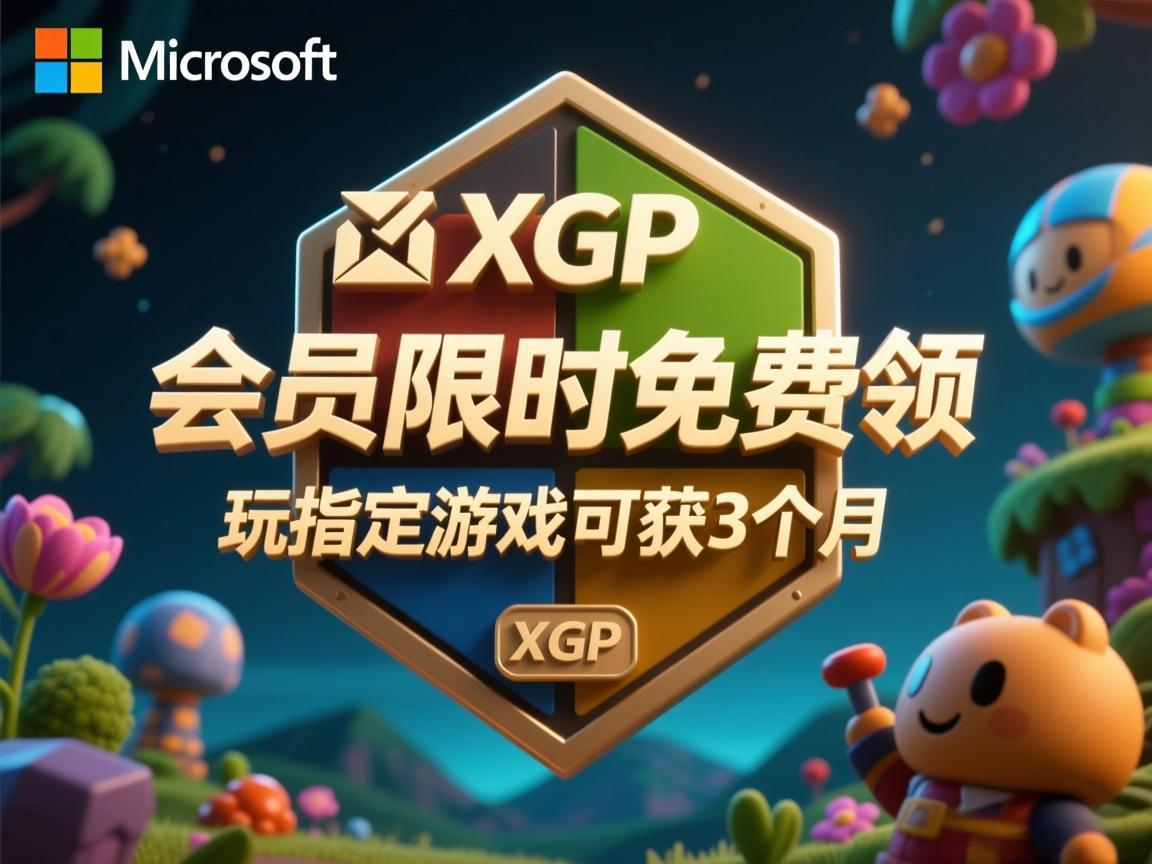 微软XGP会员限时免费领 玩指定游戏可获3个月